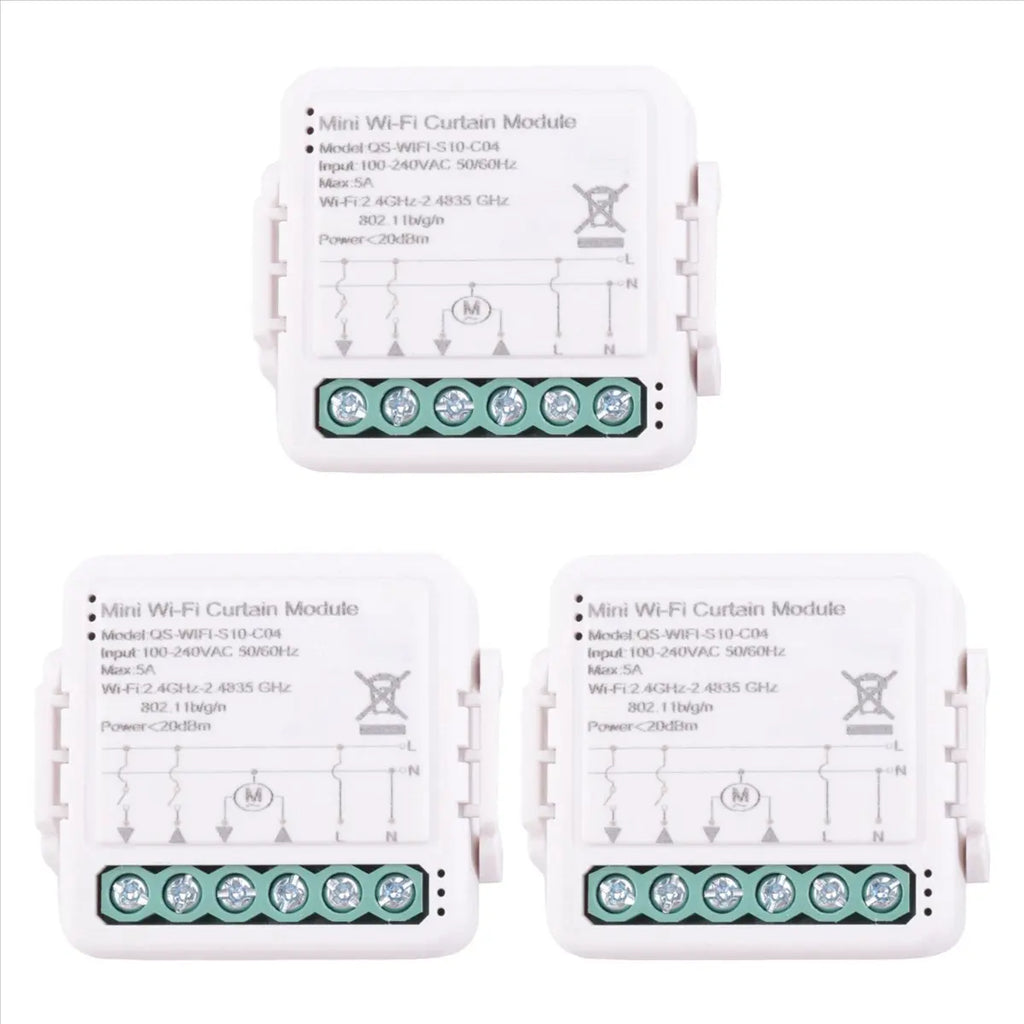3X Tuya Smart WiFi Curtain Switch Module for Roller Shutter Electric Motor Smart Life APP Remote Control