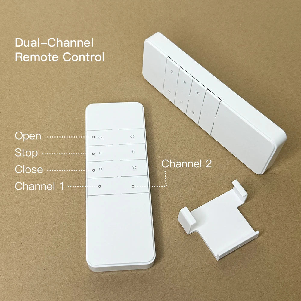 Smart Curtain Remote Control RF 433.92 MHz Emitter for Fixed Code Electric Curtain Motor Motorized Tubular Motor