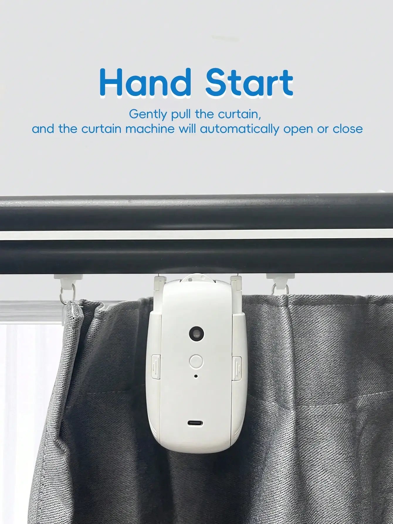 Smart For Home Curtain Opener Electronic T/U Track Curtain Motor Robot Remote Button Control Automatic Curtain Opener