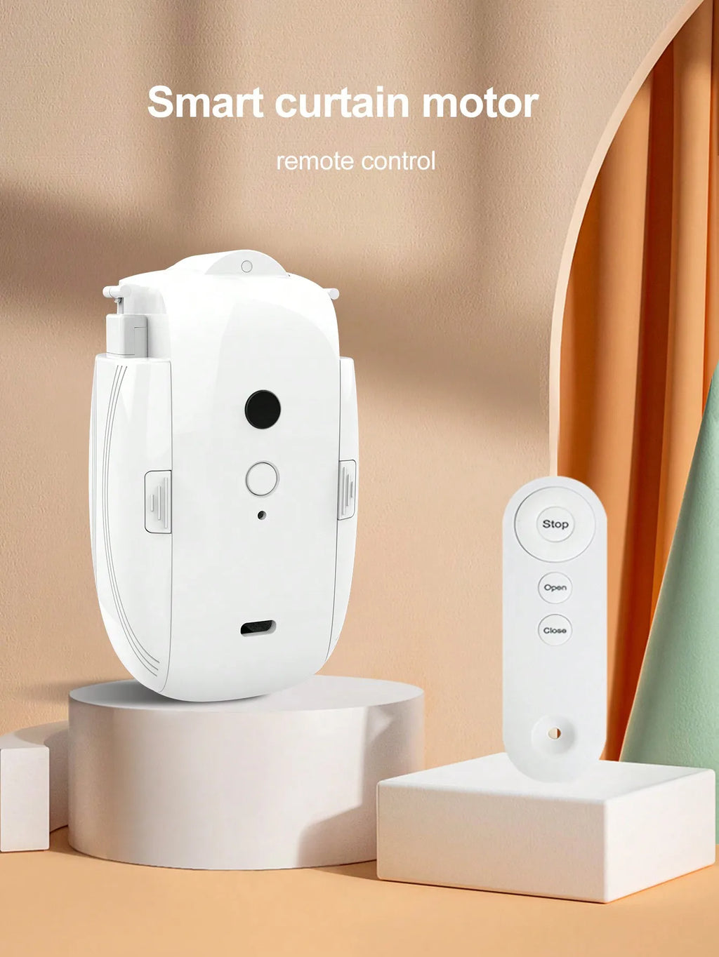 Smart For Home Curtain Opener Electronic T/U Track Curtain Motor Robot Remote Button Control Automatic Curtain Opener