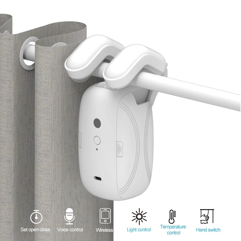 Electric Curtain Motor, Smart Home Curtain Assistant, Automatic Companion For Living Room, Bedroom Office Saving Time And Effort