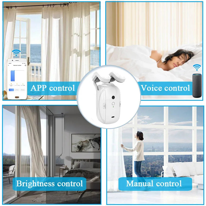 Electric Curtain Motor, Smart Home Curtain Assistant, Automatic Companion For Living Room, Bedroom Office Saving Time And Effort